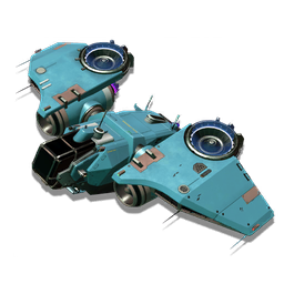 An exclusive <span class="typeSTELLAR">Starship</span>. This  A-class hauler benefits from shield and inventory capacity bonuses, and is pre-installed with a selection of technologies and upgrades.
