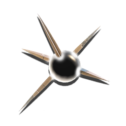 This spiked chamber contains a globule of antimatter, creating an unusual display piece for discerning base builders.