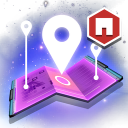 A map of a nearby planet. An <span class="typeCOMMODITY">inhabited outpost</span> of some kind has been marked.