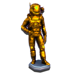 An exclusive buildable base ornament, cast in gold.