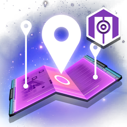 A map of a nearby planet. A <span class="typeSPECIAL">a relic of an ancient civilization</span> has been marked.