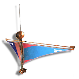 These asymmetrical sails replicate the design of the ancient maritime trade vessels of the Gek, and make for a striking nautical-themed home decoration.