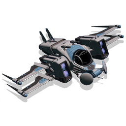An exclusive <span class="typeSTELLAR">Starship</span>. This A-class explorer benefits from hyperdrive and launcher bonuses, and is pre-installed with a selection of technologies and upgrades.