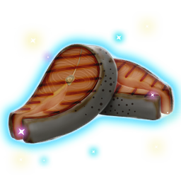 A piece of seafood, created in the <span class="typeTECHNOLOGY">Nutrient Processor</span>. Food such as this can be <span class="typeSTELLAR">highly valuable</span>.