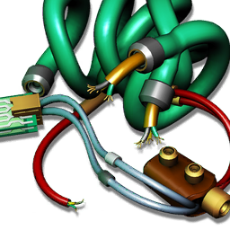 A collection of salvaged circuitry.