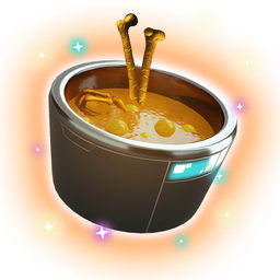 A highly refined food product, created in the <span class="typeTECHNOLOGY">Nutrient Processor</span>. It has both the identifying shapes and aromas of an actual food item, in stark contrast with conventional nutrition paste or pellets.