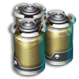 Large jars full of pyrite grease.