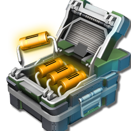 A reinforced crate of ion capacitors.