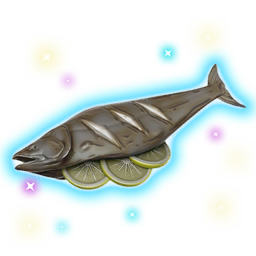 A slab of seafood, created in the <span class="typeTECHNOLOGY">Nutrient Processor</span>. Food such as this can be <span class="typeSTELLAR">highly valuable</span>.