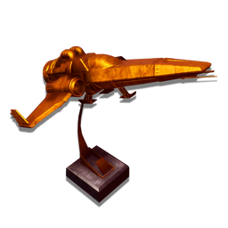 An exclusive buildable base ornament, cast in gold.