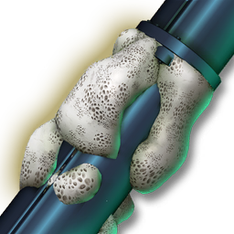 An out of control mould growth that builds up in poorly-maintained machinery.