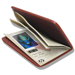 A counterfeit <span class="typeTECHNOLOGY">starship registration document</span>. This digital signature is guaranteed free of previous crimes or misdemeanors.