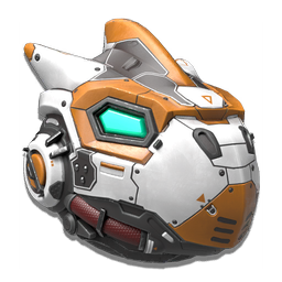 An aggressive <span class="typeSTELLAR">Exosuit Appearance Override</span>, modeled on the war helmets of the ancient Gek.