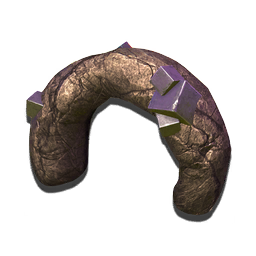 A remarkable piece of geological geometry. A stable load-bearing arch, infused with curiously angular solid geodes.